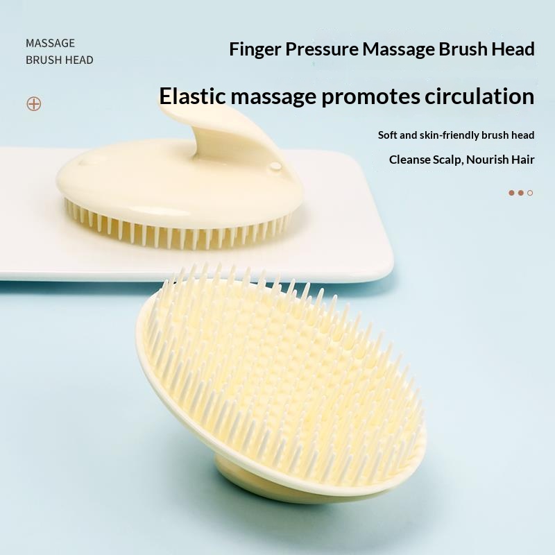 Hair Care Products - فرشاة شامبو من السيليكون الناعم لتدليك